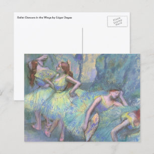 Ballet Dancers in the Wings by Edgar Degas Postcard