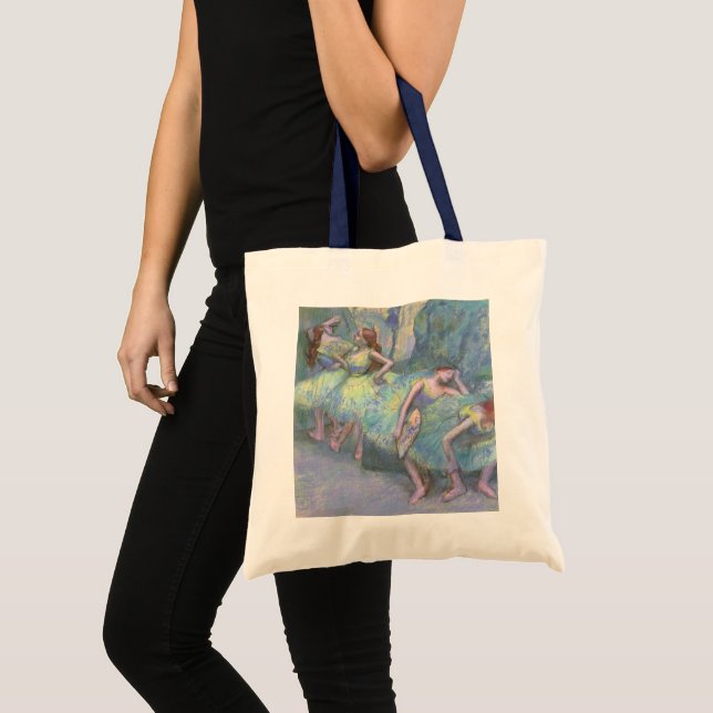 Ballet Dancers in the Wings by Edgar Degas Tote Bag (Front (Product))