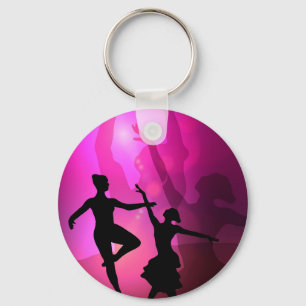 Ballet Dancers Key Ring