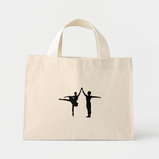 Ballet Dancers Mini Tote Bag (Front)