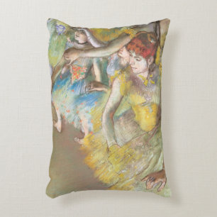 Ballet Dancers on the Stage by Edgar Degas Decorative Cushion