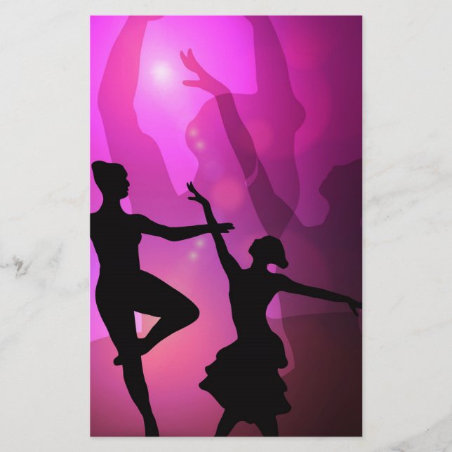 Ballet Dancers Stationery (Front)