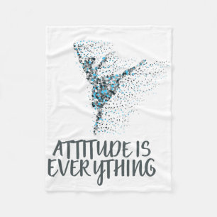Ballet Dancing Attitude Quote Gift For Ballet Danc Fleece Blanket