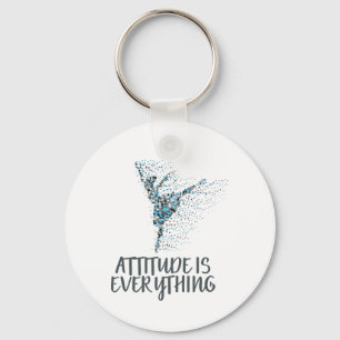 Ballet Dancing Attitude Quote Gift For Ballet Danc Key Ring