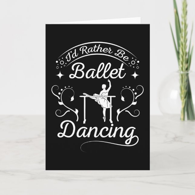 Ballet Dancing Card (Front)
