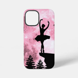 Ballet Dancing Pink Full-Moon Ballerina Women Girl iPhone 12 Mini Case