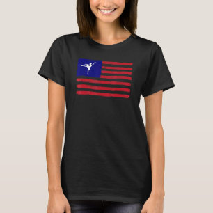 Ballet Dancing Teacher Patriotic Ballerina America T-Shirt