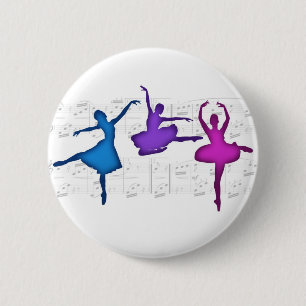 Ballet Day Ballerinas 6 Cm Round Badge