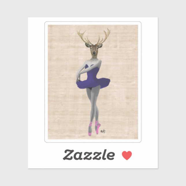 Ballet Deer in Blue (Sheet)