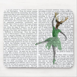 Ballet Deer in Green Mouse Pad