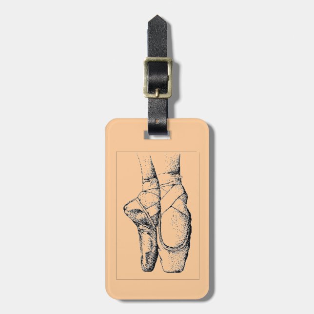 Ballet -- En Pointe Luggage Tag (Front Vertical)