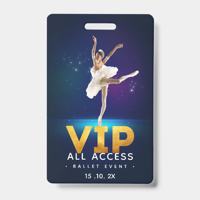 Ballet event VIP All Access Pass ID Badge (Front)