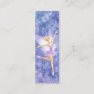 ballet fairy bookmark mini business card