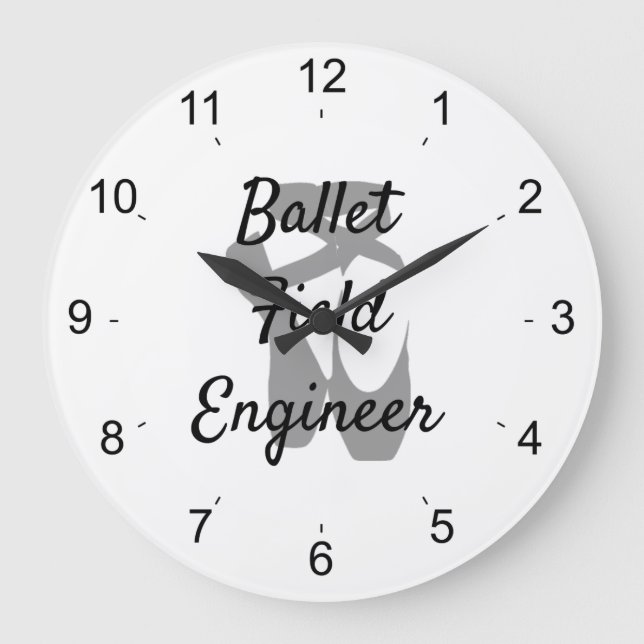 Ballet Field Engineer Large Clock (Front)