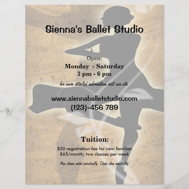 Ballet Flyer (Front)