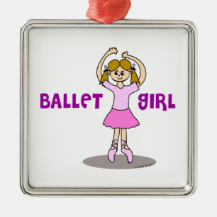 Ballet Girl Metal Tree Decoration