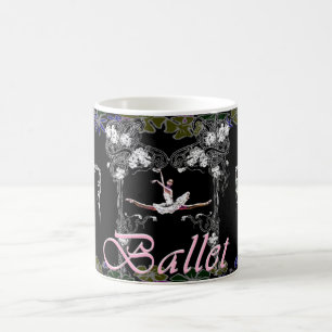 Ballet Grande Jete in Flowered Arch Mug