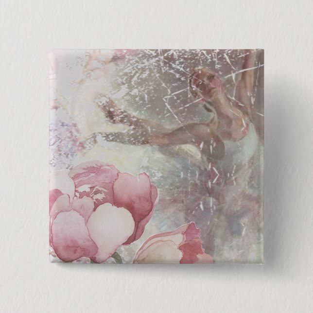 Ballet Impressions 15 Cm Square Badge (Front)