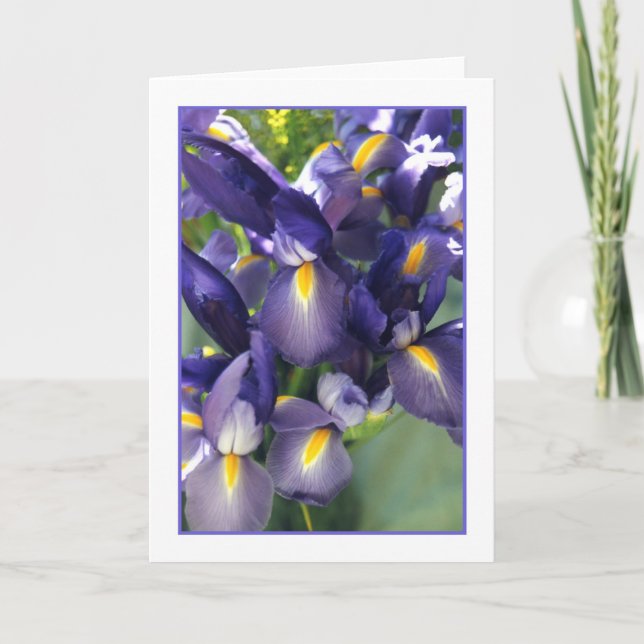 Ballet Iris Photo Greeting Card. Card (Front)