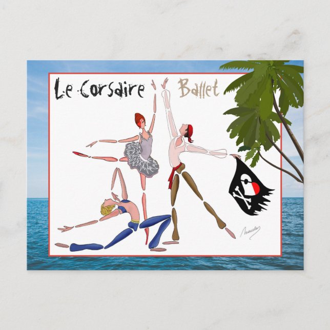 BALLET LE CORSAIRE, GIFT FOR  BALLETOMANEs Postcard (Front)