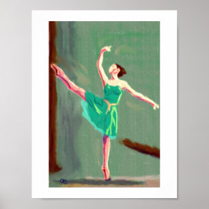Ballet Love Art Poster