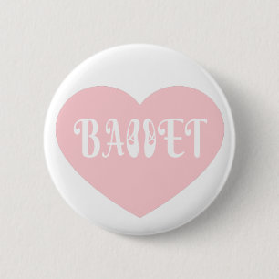 Ballet Love Dance Personalise Ctomizeus 6 Cm Round Badge