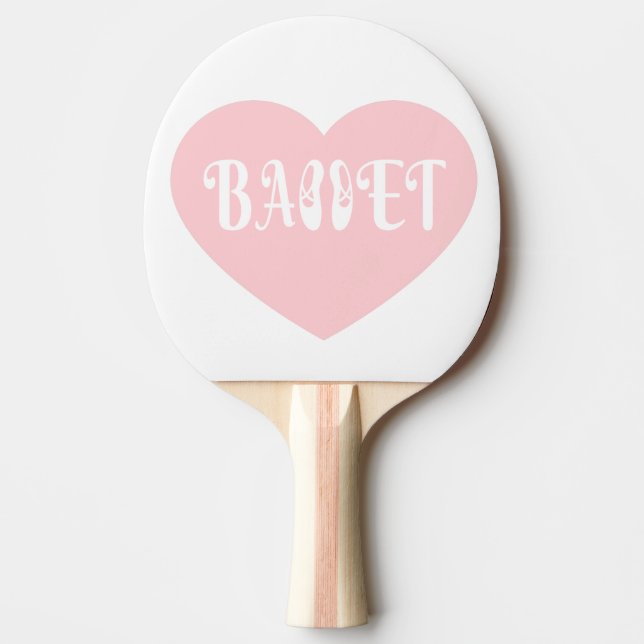 Ballet Love Dance Personalise Ctomizeus Ping Pong Paddle (Front)