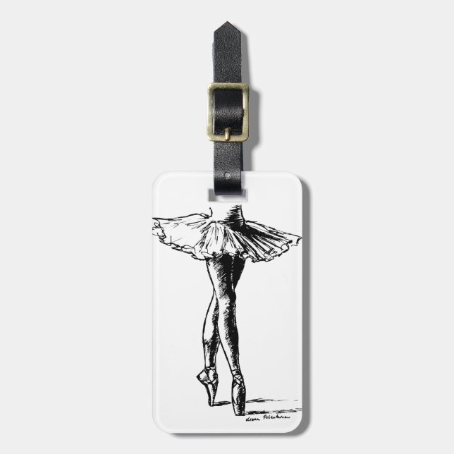 Ballet Luggage Tag (Front Vertical)