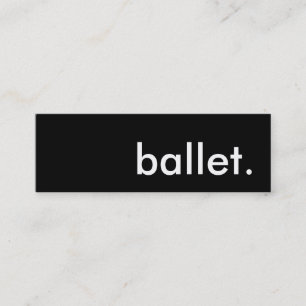 ballet. mini business card