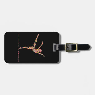 Ballet modern dancer luggage tag