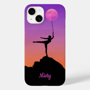 Ballet Moon Balance Personalised Name Case-Mate iPhone 14 Case