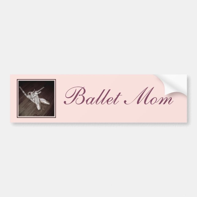 'Ballet Mum' Bumper Sticker (Front)