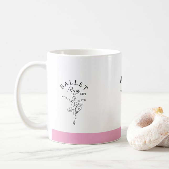Ballet Mum Est  Coffee Mug (With Donut)