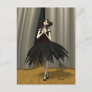 "Ballet Noire" Postcard