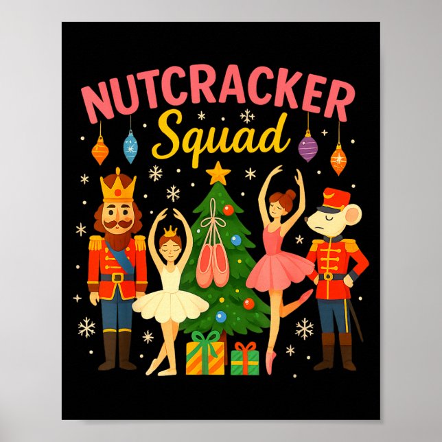 Ballet Nutcracker Squad Christmas Costume For Kids Poster (Front)