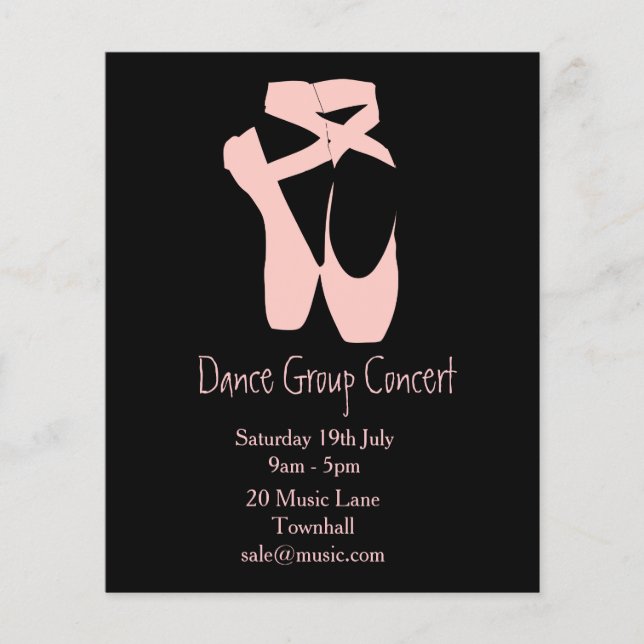 Ballet or modern dance performance flyer (Front)