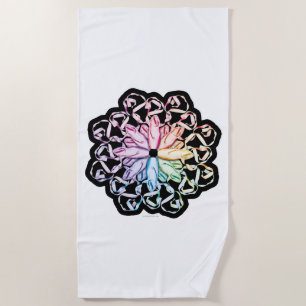 Ballet Pattern Beach Towel