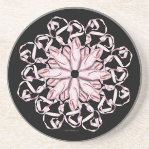 Ballet Pattern (pink) Coaster