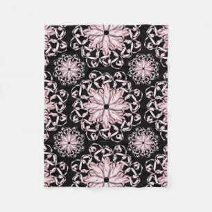 Ballet Pattern (pink) Fleece Blanket