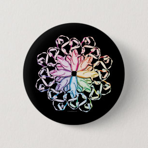 Ballet Pattern (spectral) 6 Cm Round Badge