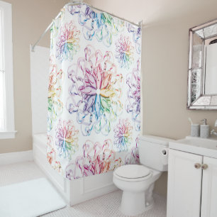 Ballet Pattern (spectral) Shower Curtain