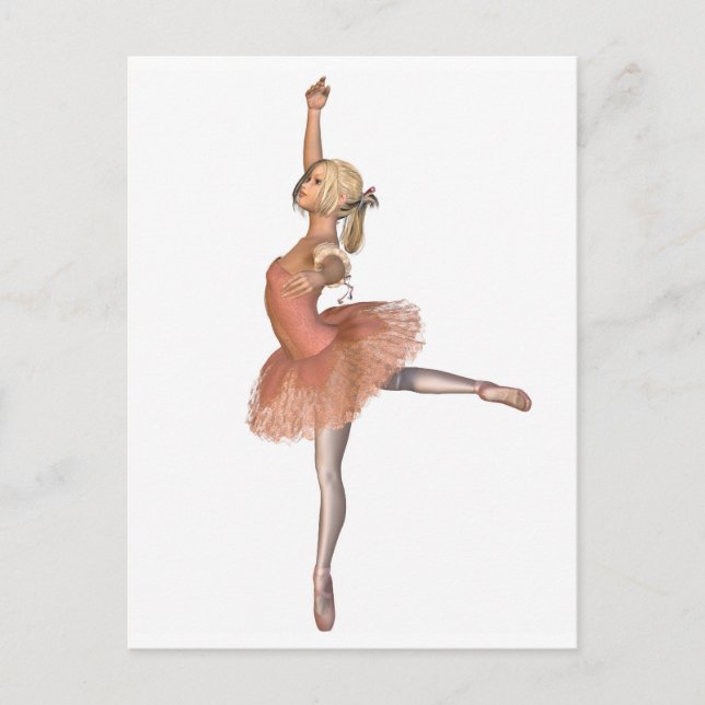 Ballet Performance - Attitude Pose Postcard (Front)
