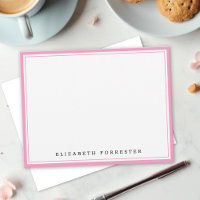 Ballet Pink Classic Double Border Correspondence