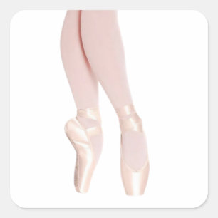 Ballet Point Shoes Square Sticker