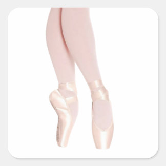 Ballet Point Shoes Square Sticker