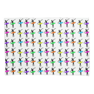 Ballet Pointe Dancer Recital Dance Neon Ballerinas Pillowcase