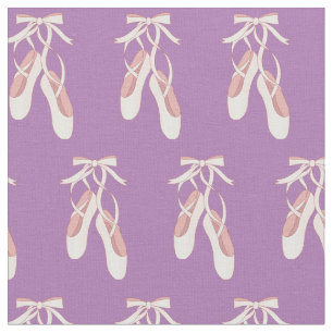 Ballet Pointe Shoes Cute Dance Dancer Pink Purple Fabric