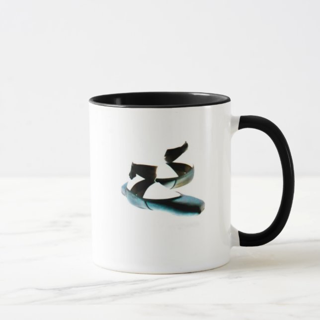 Ballet Pointe Shoes Mug ( Black & White) (Right)
