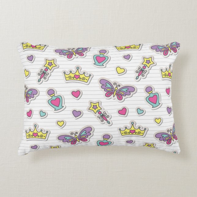 ballet princess pattern decorative cushion (Front)