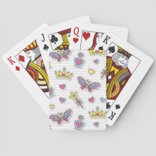 ballet princess pattern playing cards